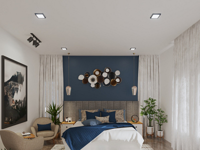 BEDROOM 3d design 3d modelling 3d visualization bedroom design interior architecture interior design interior visualization photorealistic render