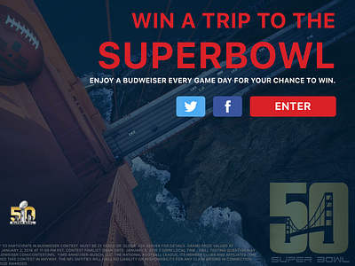 Superbowl 50 Contest budweiser contest contest marketing marketing superbowl sweepstake win