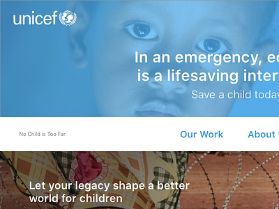 Unicef Website Redesign