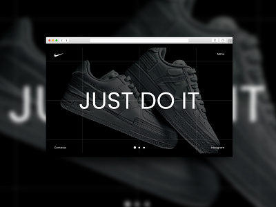 Nike site branding ui