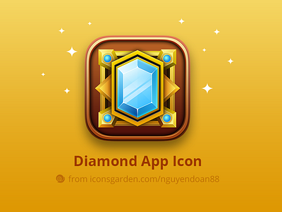 Diamond app icon crystal diamond gem gold jewelry marble puzzle shiny sparkle treasures wood zuma