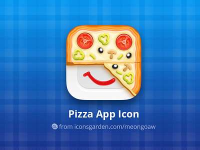 Pizza app icon app cheese eat flour food icon ios mushroom olive pepper pizza tomato