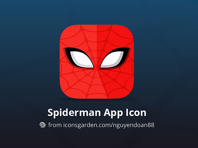 Free PSD Spiderman app icon