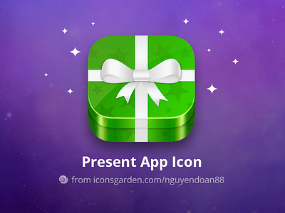 Present app icon android box celebration gift gift box giving holiday icon iconsgarden ios present