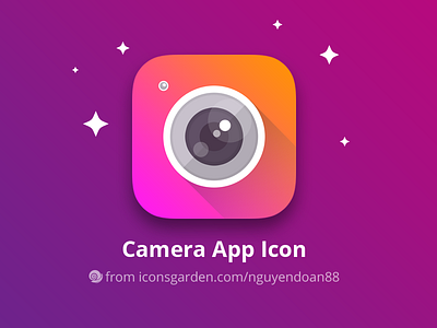 Camera pro app icon camera colorful editor filter icon iconsgarden instagram ios lens photo picture selfie