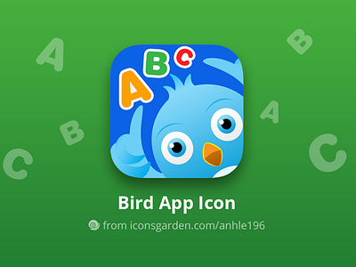 Free PSD Alphabet Spelling Bird icon