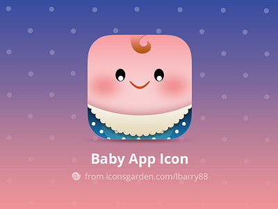Free PSD Newborn Baby app icon baby child children education game icon iconsgarden ios kid little newborn small