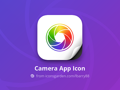 Camera Colorful Wheel app icon camera colorful editor filter iconsgarden image instagram ios lens photo photos picture
