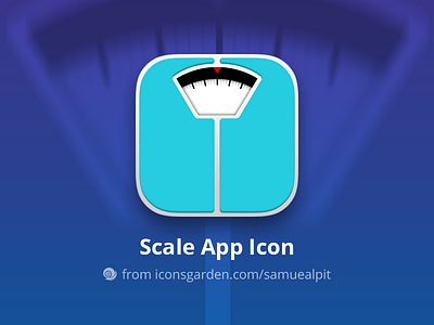 Free PSD Scale app icon balance diet fat iconsgarden scale weight weight management weight scale