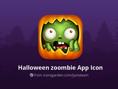 Free PSD Halloween Zoombie app icon devil freaky halloween iconsgarden pumpkin scare scary skull trick or treaters walker walking dead zombie