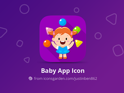 Baby Game app icon on Behance