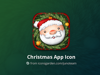 Free PSD Christmas Santa app icon christmas christmas ball christmas branch face holiday man noel santa smile snow xmas