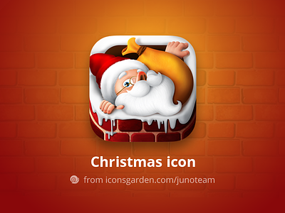 Free PSD Christmas Santa app icon chimney christmas christmas ball christmas branch holiday iconsgarden noel present santa snow xmas