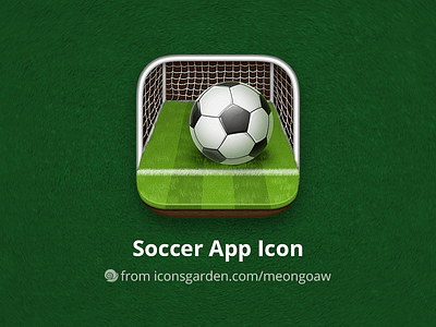 World Cup Soccer app icon appicon champion football game grass iconsgarden match soccer stadium world cup yard