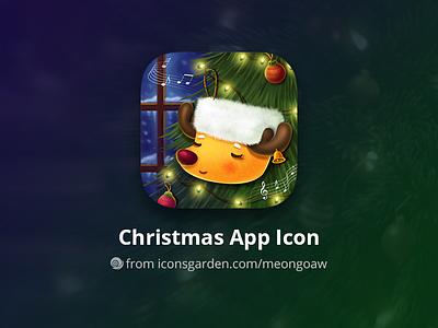 Christmas Reindeer sock app icon