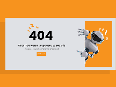 404 Error Page Design