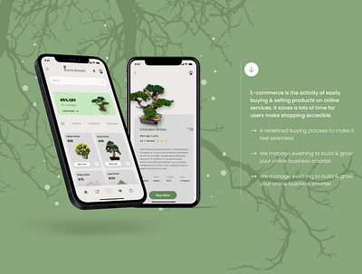 Bonsai Mobile Application Design bonsai figma interface interfacedesign like mobile mobileappdesign tree treeplant ui uiuxdesign ux uxresearch