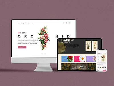 Orchid Point Web, Tablet & Mobile App Design appdesign female figma figmacommunity flower girl landingpage mobileapp tabletdesign ui uidesign uxresearch uxui webdesign