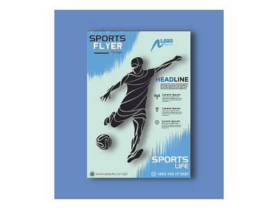 Sports Flyer Design.......... app branding design flyer flyer design graphic design illustration logo typography vector