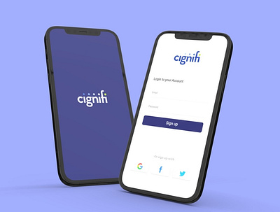 Cignifi app UI design