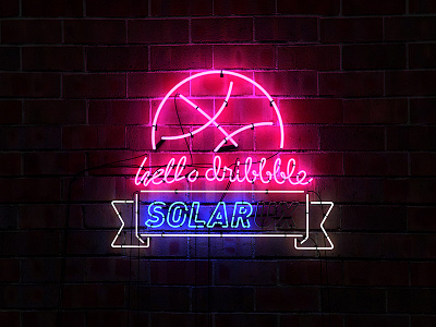 Neon decorations by Yaroslav on Dribbble