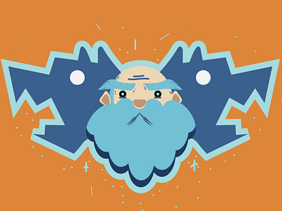 Tundra Dwarf design illustration vector