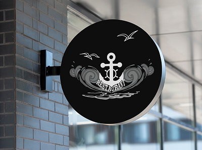 The Anchor Restaurant Logo design graphic design logo