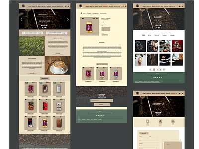 Coffee shop web design