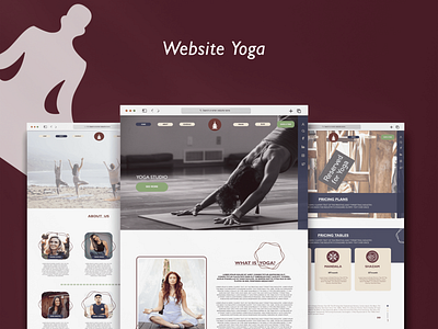 Website Yoga logo web design yoga yoga design yoga website