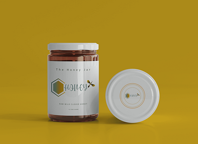 Honey jar product graphic design honey jar logo product design