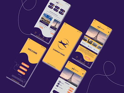 Travel Agency for mobile app mobile app travel travel agency mobile app ui