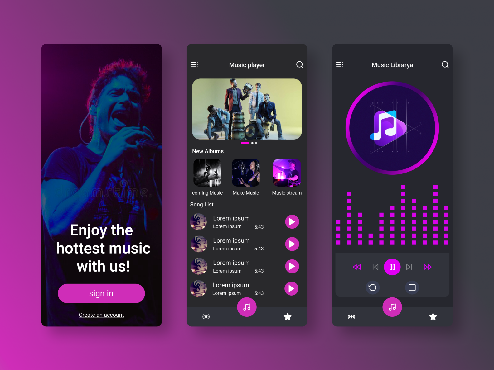 Music Player by Muhammad Zeeshan on Dribbble