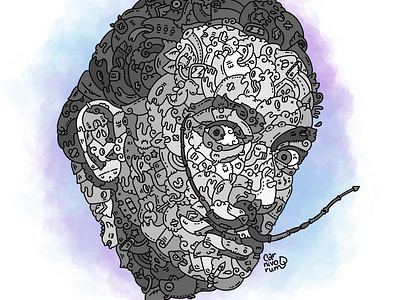 Salvador Dali doodleart art carnivorum cartoon dali doodleart illustration ilustraciones ilustración portrait retrato salvadordali