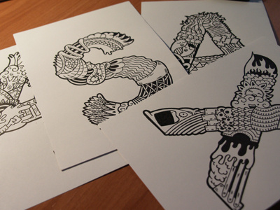 Bocetos tipografía (sketches) carnivorum illustration typography