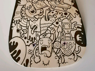 Illustration in Skateboard cartoon drawing illustration skate skateboard sketch