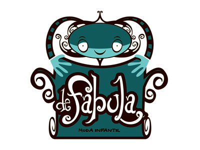 Logo "de fábula" carnivorum cartoon illustration logotype