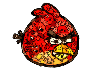 Angrybirds by carnivorum angrybrids carnivorum cartoon illustration
