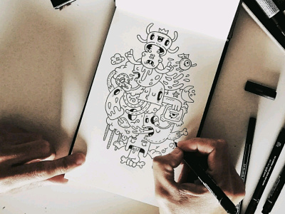 Sketching! carnivorum cartoon drawing handmade illustration sketch tipografia typography typographyart