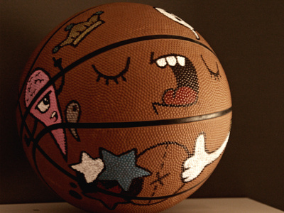 My Basketball ball basket carnivorum cartoon illustration