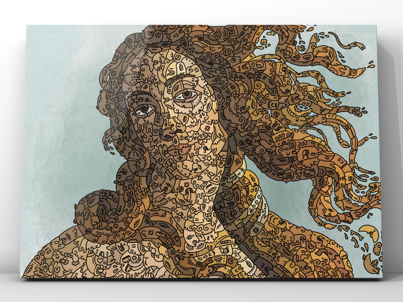 Venis de Milo doodleart design art ilustración illustration doodle doodleart carnivorum