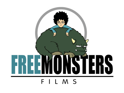 Freemonsters logotype cartoon edumorente freemonters logotype