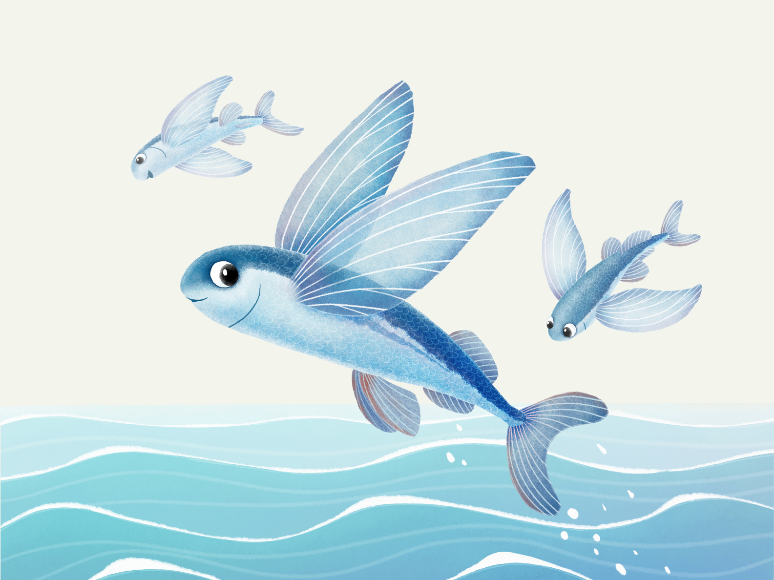 Flying fish by Julia Ezhova on Dribbble