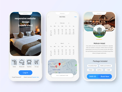 Hotel Booking app design