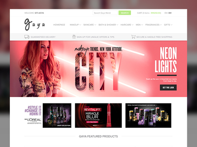 Gaya World 2.0 ecommerce fashion product ui website women