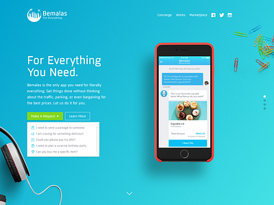 Bemalas Landing Page app ecommerce homepage landing page ui user interface