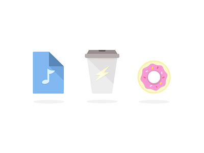 Friday Working day's activity icons - PSD