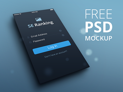 Perspective Mockup - FREE PSD app clean free freebie ios 7 iphone mockup perspective psd ui