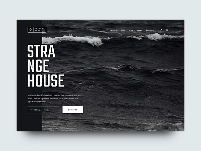 Strange House - Mailing clean editorial grid minimal portfolio theme type typography