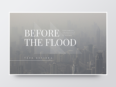 Before The Flood clean exploration grid layout template typography