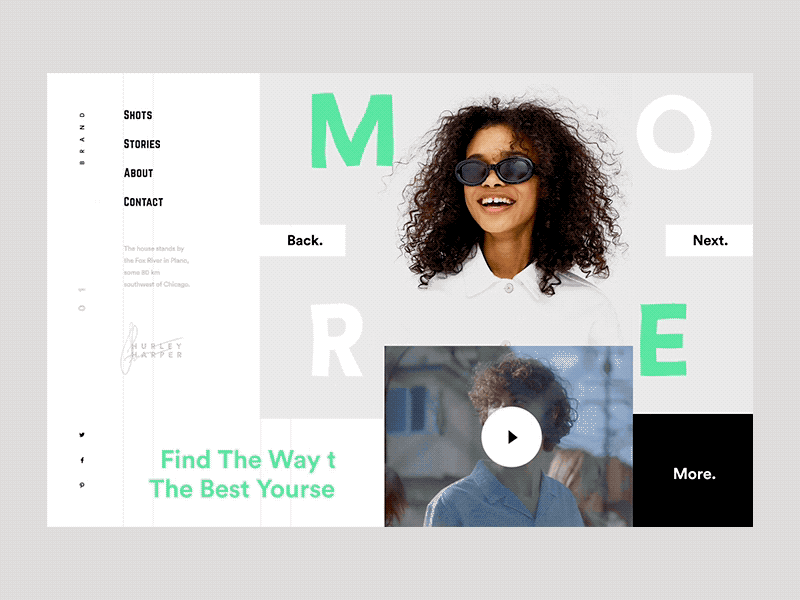 E-Shop - Concept clean editorial glitch grid lookbook minimal minimalistic portfolio shop typography ui